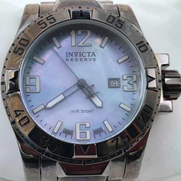 Invicta Reserve Men Watch Swiss Made Mother of Pea - Picture 2 of 8